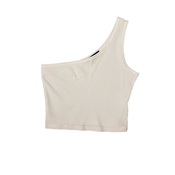 white one-shoulder top - Picture 1 of 2